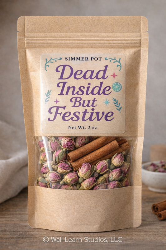 Dead Inside but Festive Simmer Pot | Stove Simmer Blend | Aromatherapy Blend | Natural Potpourri |