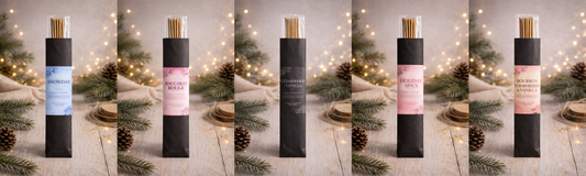 End of Year Incense Discovery Bundle | 5 Scent Sampler | Hand-Dipped Incense Sticks | Cozy Winter Fragrance Collection