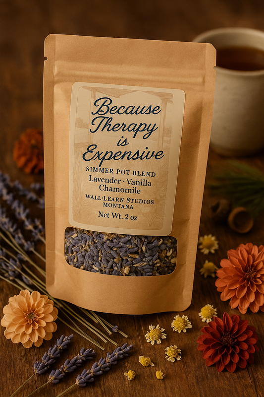 Because Therapy Is Expensive — Simmer Pot Blend (Lavender · Chamomile · Vanilla)