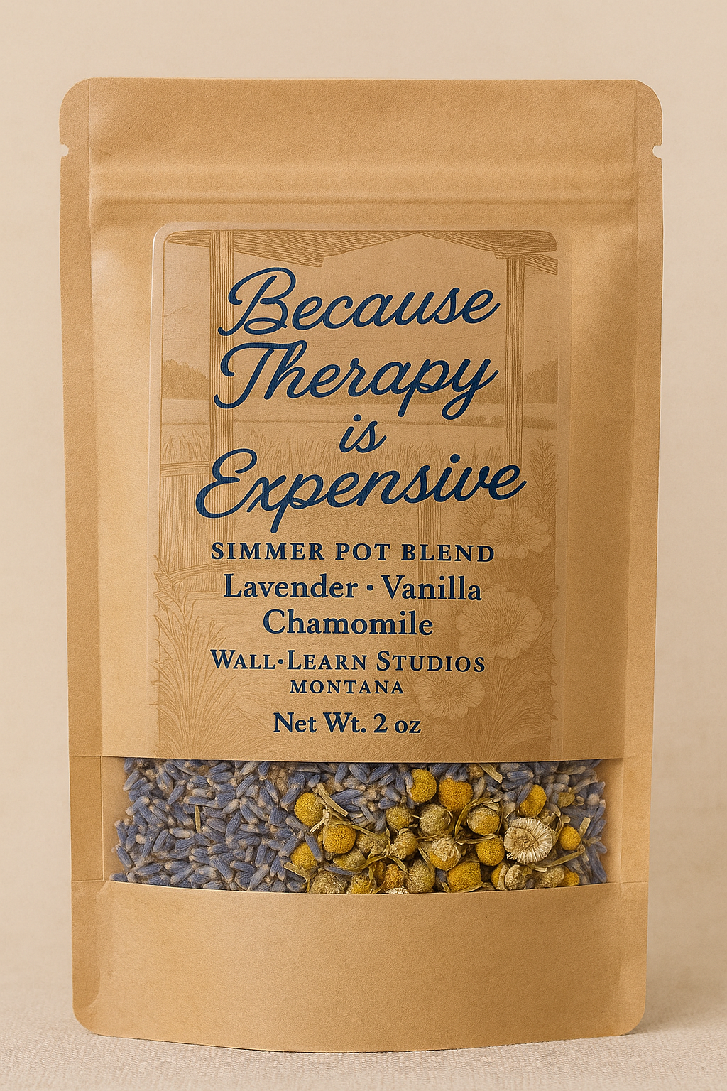 Because Therapy Is Expensive — Simmer Pot Blend (Lavender · Chamomile · Vanilla)